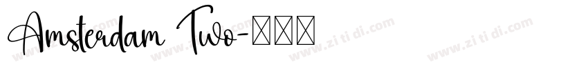 Amsterdam Two字体转换